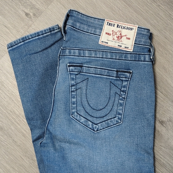 True Religion Denim - Halle Mid Rise Super Skinny True Religion Jeans